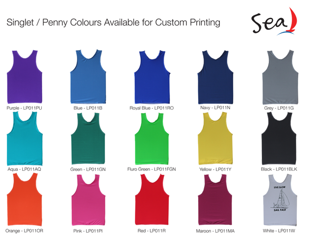 SEA LP011 Spandex Singlets Blank